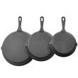 Three Cast Iron Skillets