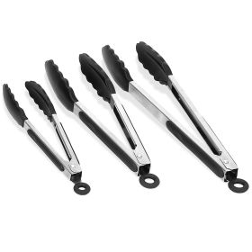 3Pcs Kitchen Tongs Stainless Steel Locking Food Tongs with Silicon Tips BPA Free Non-Stick BBQ Cooking Grilling Locking Food Tongs High Heat Resistant 3Pcs Kitchen Tongs Stainless Steel Locking Food Tongs with Silicon Tips BPA Free Non-Stick BBQ Cooking Grilling Locking Food Tongs High Heat Resistant