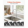 kiFaucet Aerator, 360Â° Swivel Kitchen Sink Aerator, 5-Function 5-Flow Sink Sprayer Attachment