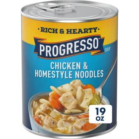 Progresso Rich & Hearty, Chicken & Homestyle Noodle Canned Soup, 19 oz.