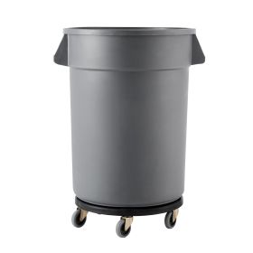 Trash Can Dolly, Fit 20, 32, 44, 55 Gallon Containers, Round Trash Can Roller Base with 4 Lockable Wheels, 500lbs Weight Capacity