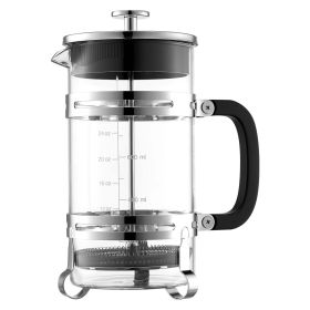 French Press Coffee Maker, 34 Ounce 1 Liter Borosilicate Glass Coffee Press Tea Maker with Stainless Steel Filter