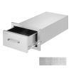 14x8.5 Inch Outdoor Kitchen Drawers Stainless Steel, Flush Mount Double Drawers,14W x 8.5H x 23D Inch, with Stainless Steel Handle