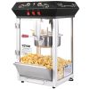Popcorn Maker, 850W Popcorn Popper Machine, 8 Oz Kettle Makes 48 Cups per Batch, Countertop Popcorn Maker with Tempered Glass, Includes 4 Scoops