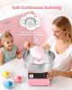 VEVOR Cotton Candy Machine Commercial, 1000W Electric Candy Floss Maker, Easy Use with 15 inch Stainless Steel Bowl and Sugar Scoop