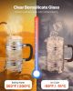 French Press Coffee Maker, 34 Ounce 1 Liter Borosilicate Glass Coffee Press Tea Maker with Stainless Steel Filter