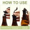 Wine Stoppers 6 PCS Silicone Bottle Stopper Expanding Manual Beverage Bottle Stopper Wine Bottle Cork