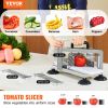 Commercial Tomato Slicer, 1/4"+3/8"+3/16" Tomato Cutter Slicer, Stainless Steel Heavy Duty Tomato Slicer Machine