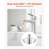 kiFaucet Aerator, 360Â° Swivel Kitchen Sink Aerator, 5-Function 5-Flow Sink Sprayer Attachment