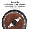 coCoffee Grinder Black Electric Blade Grinder for Coffee Beans, Medium Grind, 12 Cup Capacity