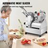 Automatic Meat Slicer, 540W Deli Slicer, 2 PCS 10" Stainless Steel Removable Blade, 0-15mm Adjustable Thickness, Child Lock Protection