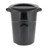 32 Gallon Injection Molded Trash Can - Black - TI0070