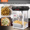 Popcorn Maker, 850W Popcorn Popper Machine, 8 Oz Kettle Makes 48 Cups per Batch, Countertop Popcorn Maker with Tempered Glass, Includes 4 Scoops