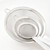 3pc (3", 5", and 8") Stainless Steel Mesh Strainer Set Silver