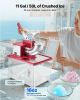 Commercial Ice Crusher 661LBS/H, 350W Electric Snow Cone Machine with 4 Blades, 2000RPM Stainless Steel Shaved Ice Machine with 11 Gal Crushed-Ice Box