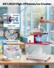 Commercial Ice Crusher 661LBS/H, 350W Electric Snow Cone Machine with 4 Blades, 2000RPM Stainless Steel Shaved Ice Machine with 11 Gal Crushed-Ice Box