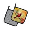 Cardinal Pair of Pot Holders Kitchen Heat Resistant Pot Holders Sets Oven Hot Pads for Cooking Baking BBQ, 7 1/2 x 7 1/2