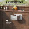 14x8.5 Inch Outdoor Kitchen Drawers Stainless Steel, Flush Mount Double Drawers,14W x 8.5H x 23D Inch, with Stainless Steel Handle