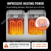 Commercial Deep Fryer, Dual Tank 3500W Electric Countertop Fryer, 2 x 9Qt / 8.5L Double Oil Fryer with 2 Baskets, 1mm Thickened Stainless Steel