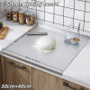 Stainless Steel Cutting Board with Lip for Kitchen Chopping Boards for Countertop Large Metal Cutting Board over Sink Suitable for Meat Fruits Vegetab