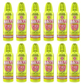 HALT! Handheld Fire Fighting Foam Spray â€“ Non-Toxic, Easy to Use, Store, and Find in Emergency â€“ Compact & Portable â€“ Ideal for Home, Kitchen (size: 12 Pack)