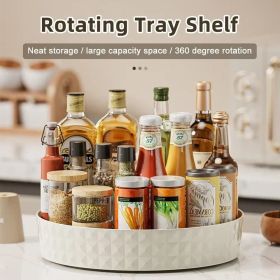 A Multifunctional Rotating Seasoning Rack For The Corner Of The Kitchen Countertop, Which Can Be Used To Store Bottles Of Oil, Salt (Color: White)