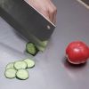 Stainless Steel Cutting Board with Lip for Kitchen Chopping Boards for Countertop Large Metal Cutting Board over Sink Suitable for Meat Fruits Vegetab